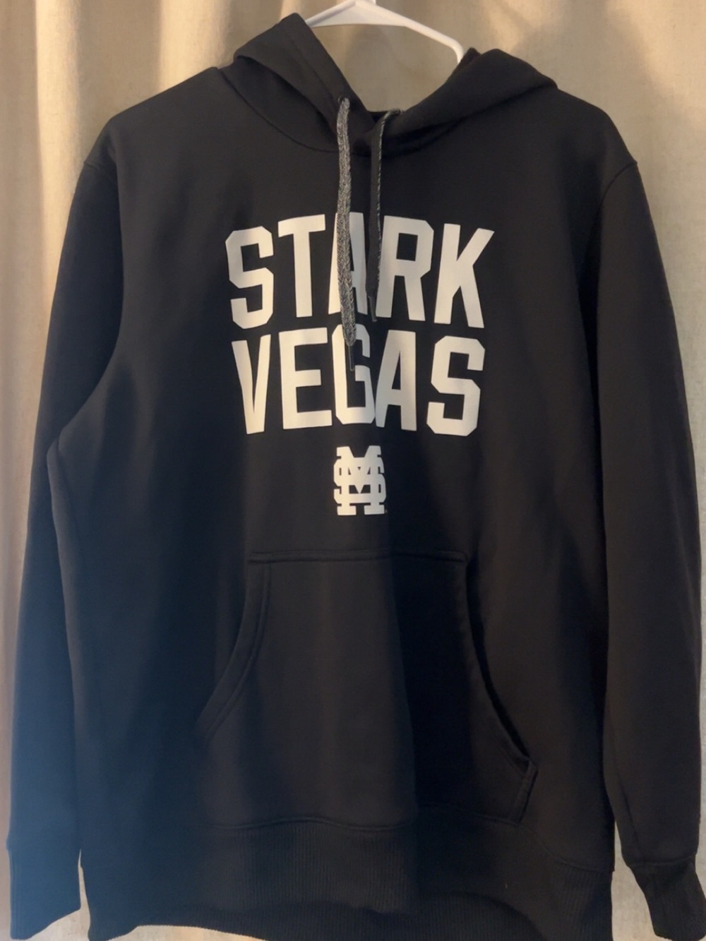 adidas Black Hoodie with White STARK VEGAS Print